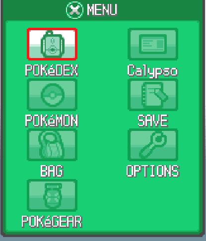 Dex option in the Menu